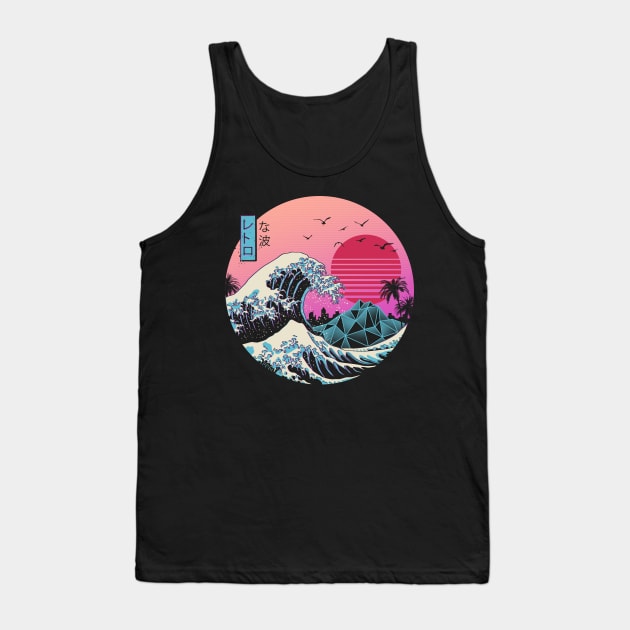 Great Retro Wave Tank Top by Vincent Trinidad Art